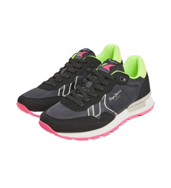 Pepe Jeans Brit Neon sko sort