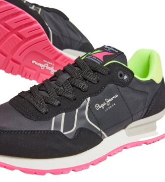 Pepe Jeans Brit Neon sko sort