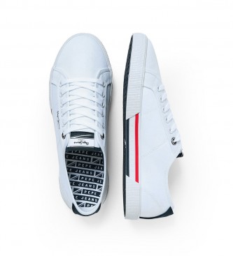 Pepe Jeans White Brady Sneakers