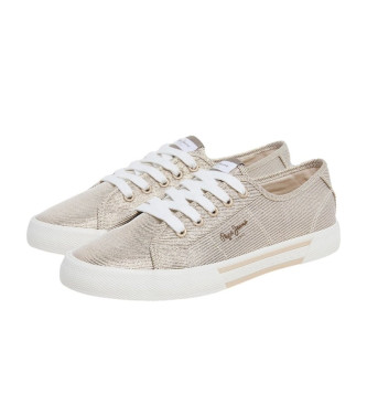 Pepe Jeans Brady Party Basic Sneakers gold