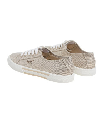 Pepe Jeans Brady Party Basic Sneakers goud