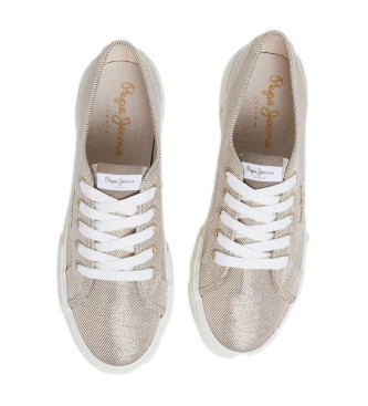 Pepe Jeans Brady Party Basic Sneakers goud