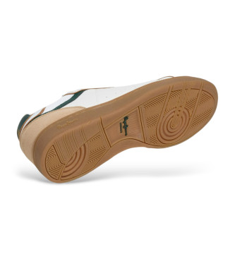 Pepe Jeans Sneakers Clay Class, bianche e verdi