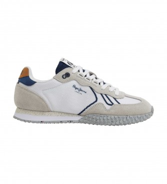 Pepe Jeans Retro Suede Combination Sneakers white