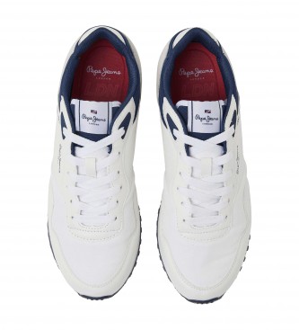 Pepe Jeans London One Combination Suede Sneakers white