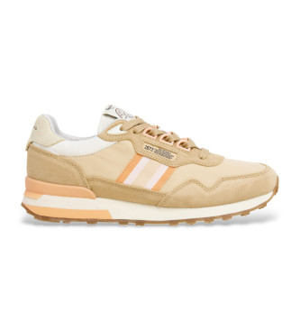 Pepe Jeans Sneakers Kingston Heritage in pelle beige