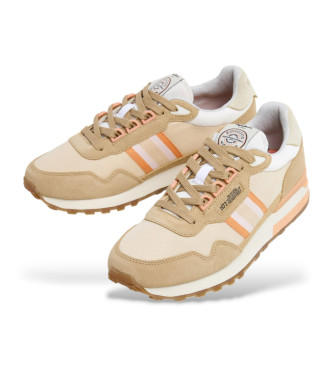 Pepe Jeans Sneakers Kingston Heritage in pelle beige