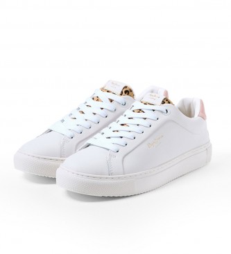 Pepe Jeans Adams Riga white leather sneakers