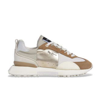 Pepe Jeans Archer Gala beige trningssko i lder