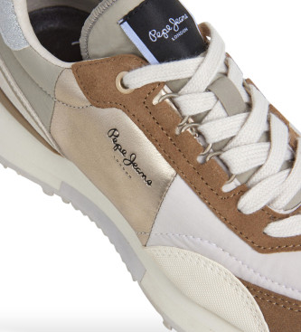 Pepe Jeans Archer Gala beige trningssko i lder