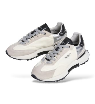 Pepe Jeans Archer Iron white leather sneakers