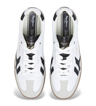 Pepe Jeans Zapatillas de piel Ball Class blanco