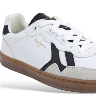 Pepe Jeans Zapatillas de piel Ball Class blanco