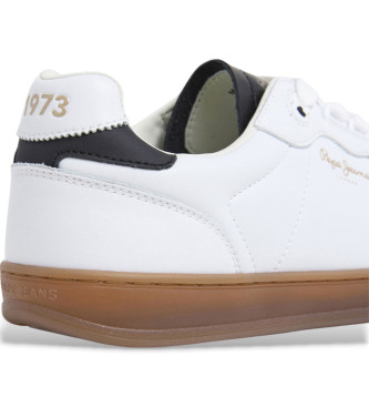 Pepe Jeans Zapatillas de piel Ball Class blanco