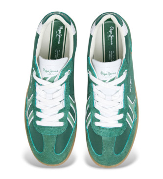 Pepe Jeans Ball fun sneakers in pelle verde