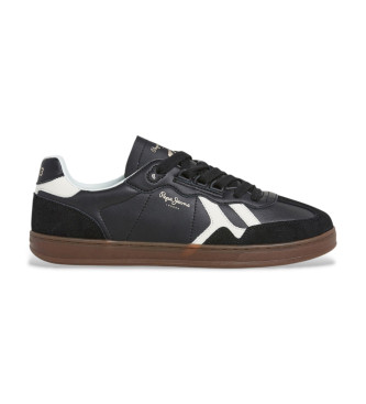 Pepe Jeans Leder Turnschuhe Ball zero schwarz