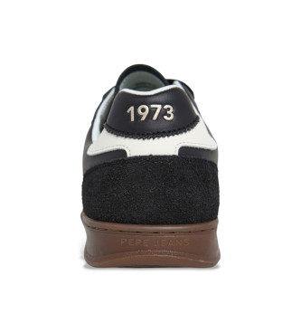 Pepe Jeans Leder Turnschuhe Ball zero schwarz