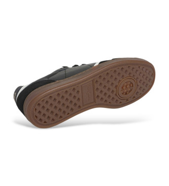 Pepe Jeans Leder Turnschuhe Ball zero schwarz