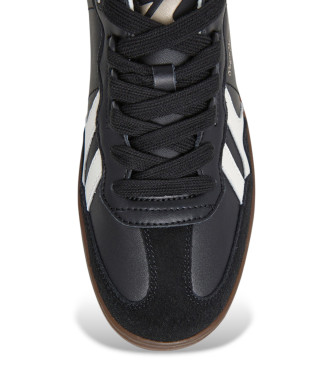 Pepe Jeans Leder Turnschuhe Ball zero schwarz