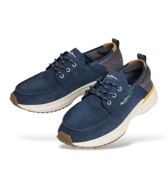 Pepe Jeans Náuticos de pele Bampton Evolve azul-marinho