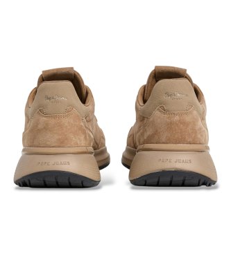 Pepe Jeans Bampton Suede sneakers i skind, beige camel