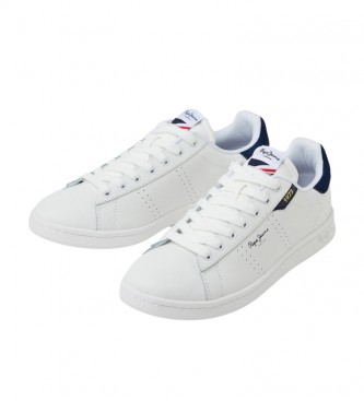 Pepe Jeans Basic Zomer Leren Sneakers wit