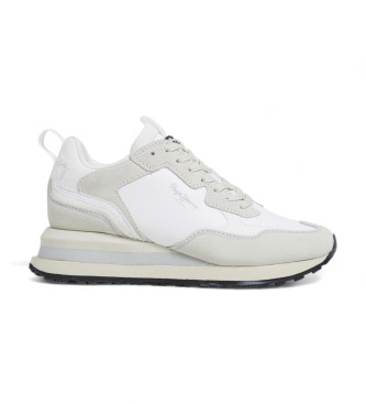 Pepe Jeans Supra Blur Lder Sneakers hvid