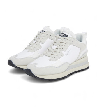 Pepe Jeans Supra Blur Leather Sneakers branco