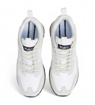 Pepe Jeans Supra Blur Leather Sneakers white