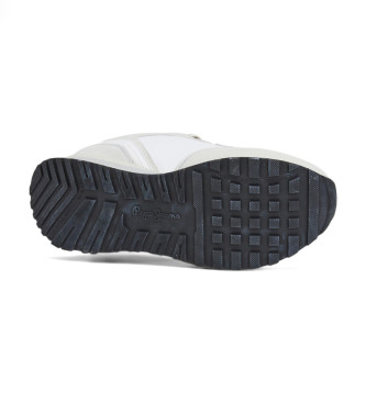 Pepe Jeans Scarpe da ginnastica in pelle bianca Blur Supra