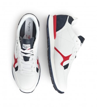 Pepe Jeans Sneaker Brit Basic M in pelle bianca