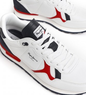 Pepe Jeans Sneaker Brit Basic M in pelle bianca