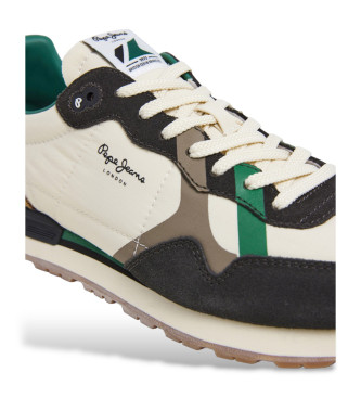 Pepe Jeans Sneaker Brit Cover in pelle beige