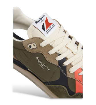 Pepe Jeans Sneaker Brit Cover in pelle verde