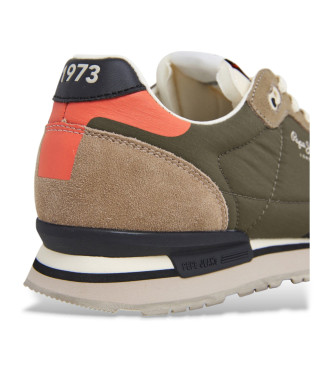 Pepe Jeans Sneaker Brit Cover in pelle verde