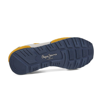 Pepe Jeans Zapatillas de Piel Brit Fun amarillo