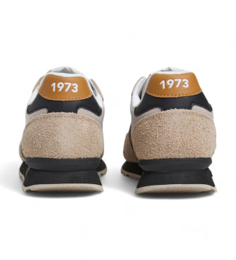 Pepe Jeans Sneakers in pelle Brit Fun beige