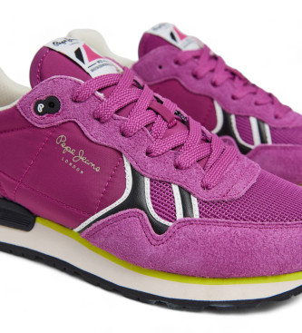 Pepe Jeans Brit Fun Lilac Sneakers i lder