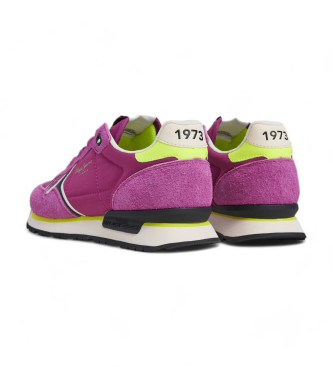 Pepe Jeans Brit Fun Lilac Leather Sneakers