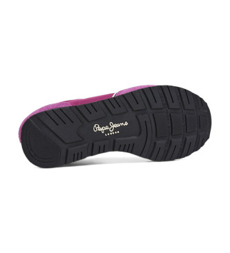 Pepe Jeans Zapatillas de Piel Brit Fun lila