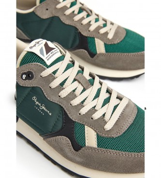 Pepe Jeans Sneaker Brit Heritage M in pelle verde