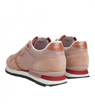 Pepe Jeans Brit Jump W Leather Sneakers rosa