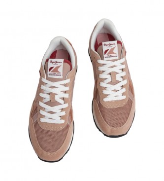 Pepe Jeans Brit Jump W Leather Sneakers pink