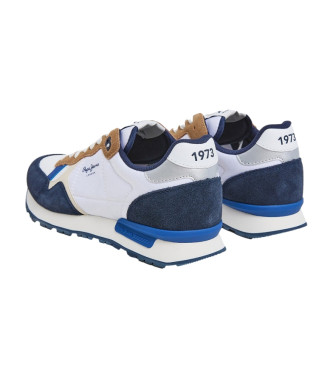 Pepe Jeans Brit Mix Sneakers i lder navy 