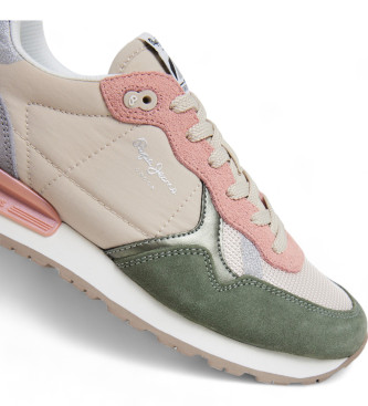 Pepe Jeans Brit Mixt Sneakers i lder rosa