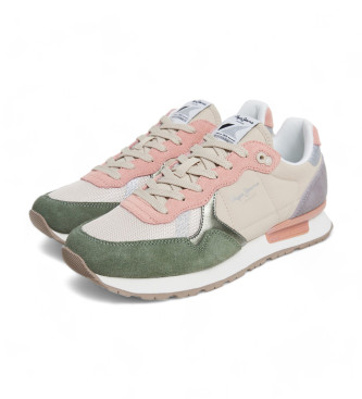 Pepe Jeans Brit Mixt Leder Sneakers rosa