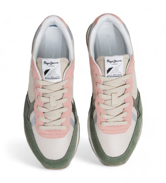 Pepe Jeans Brit Mixt Sneakers i lder rosa