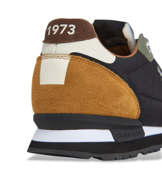 Pepe Jeans Brit Prints Braune Leder-Sneakers