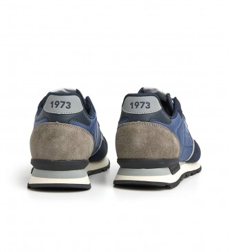 Pepe Jeans Brit Reflect M sapatos de couro azul marinho