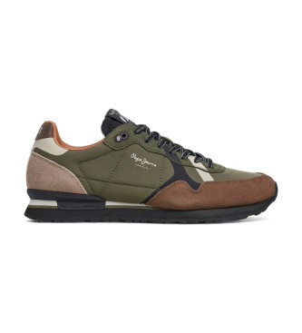 Pepe Jeans Brit Road Sneakers i lder brun 